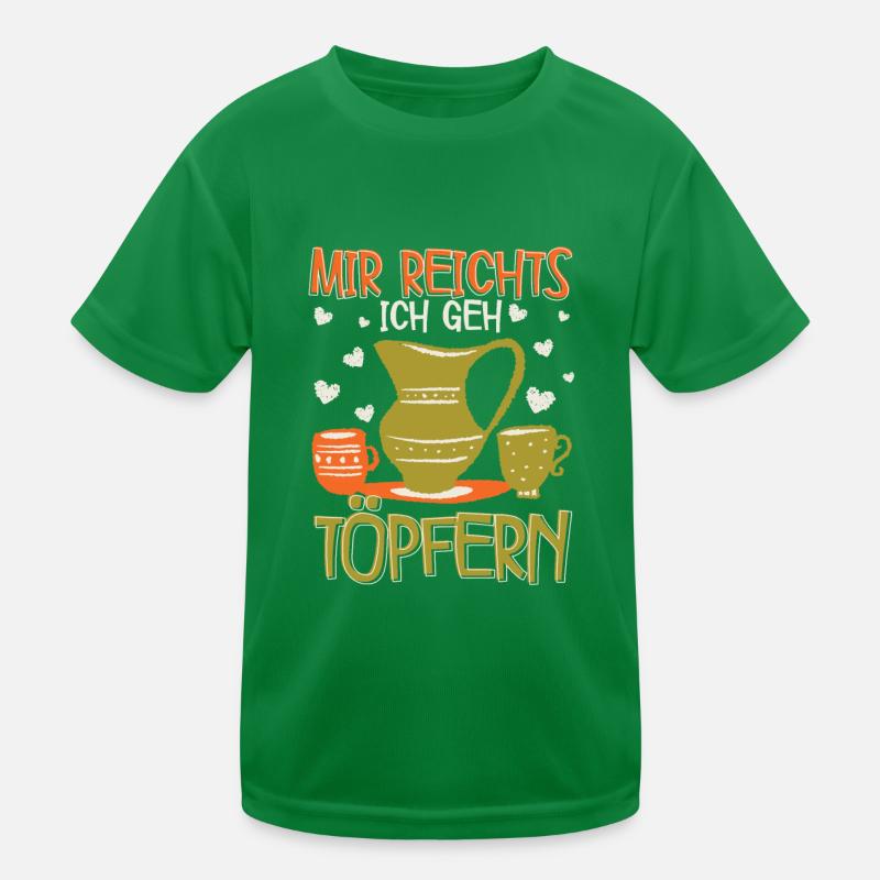 Töpfern Kinder Funktions-T-Shirt