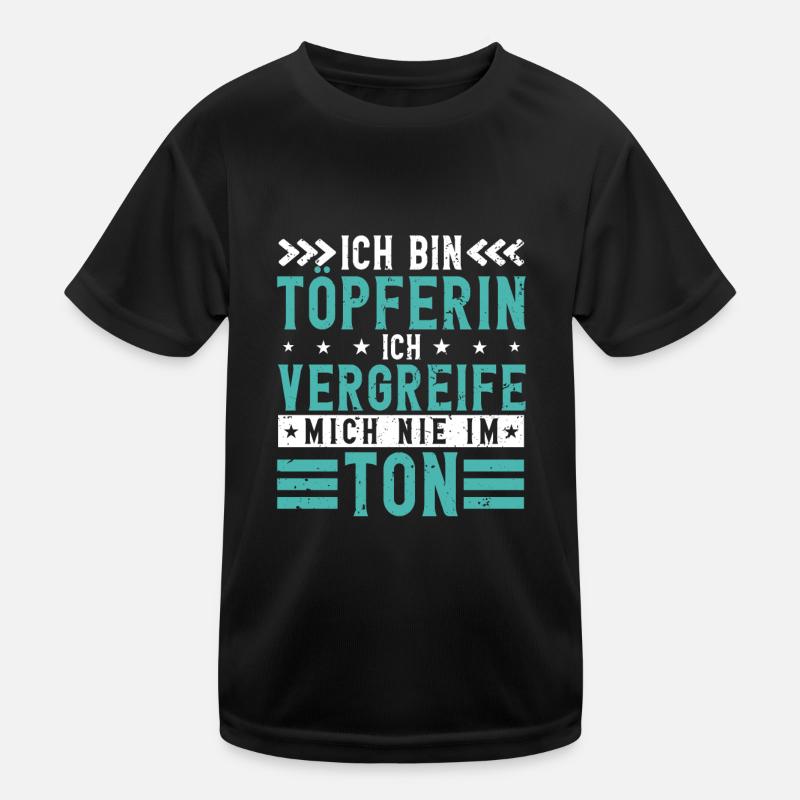 Töpfern Kinder Funktions-T-Shirt