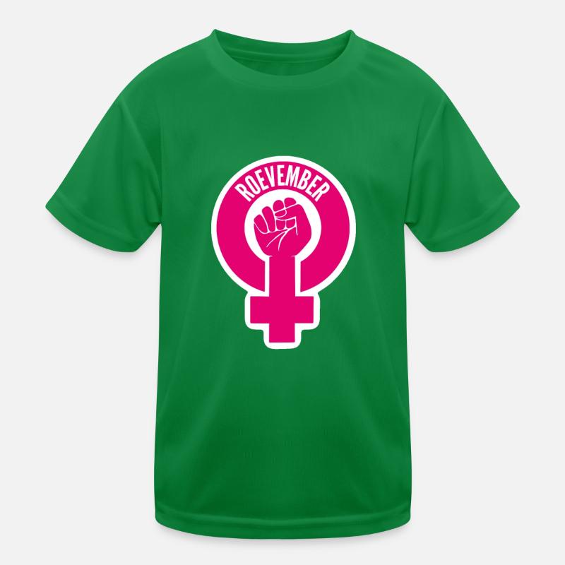 November Roevember Design Pink Kinder Funktions-T-Shirt