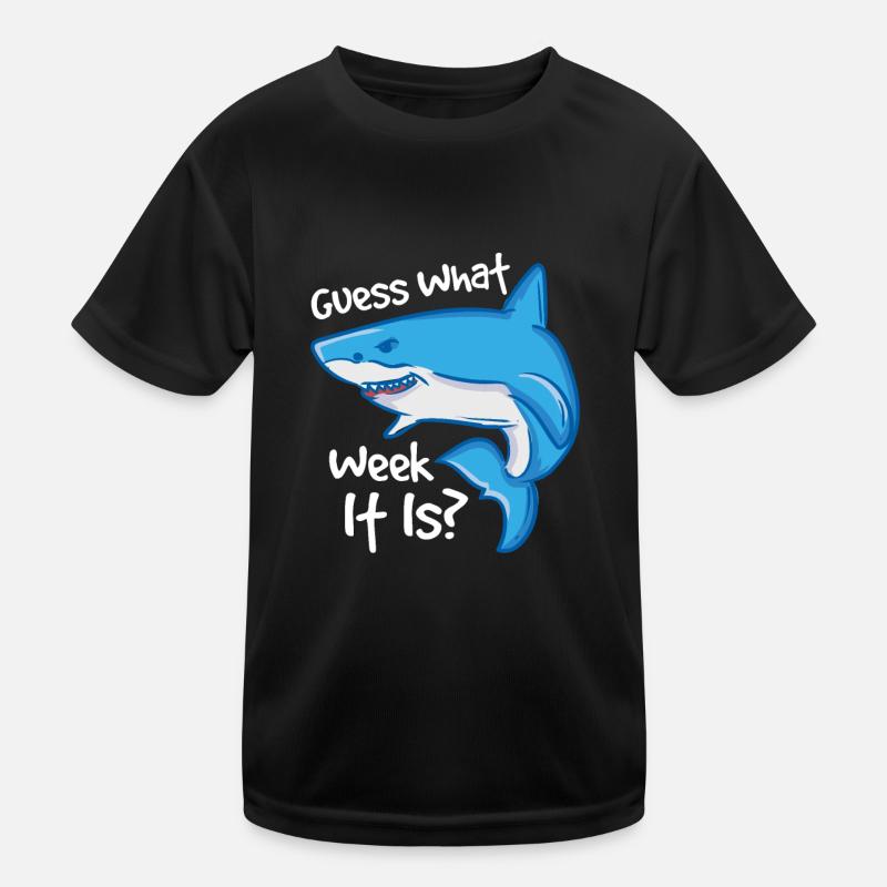 Guess what week it is hammerhead shark Kids Functional T-Shirt