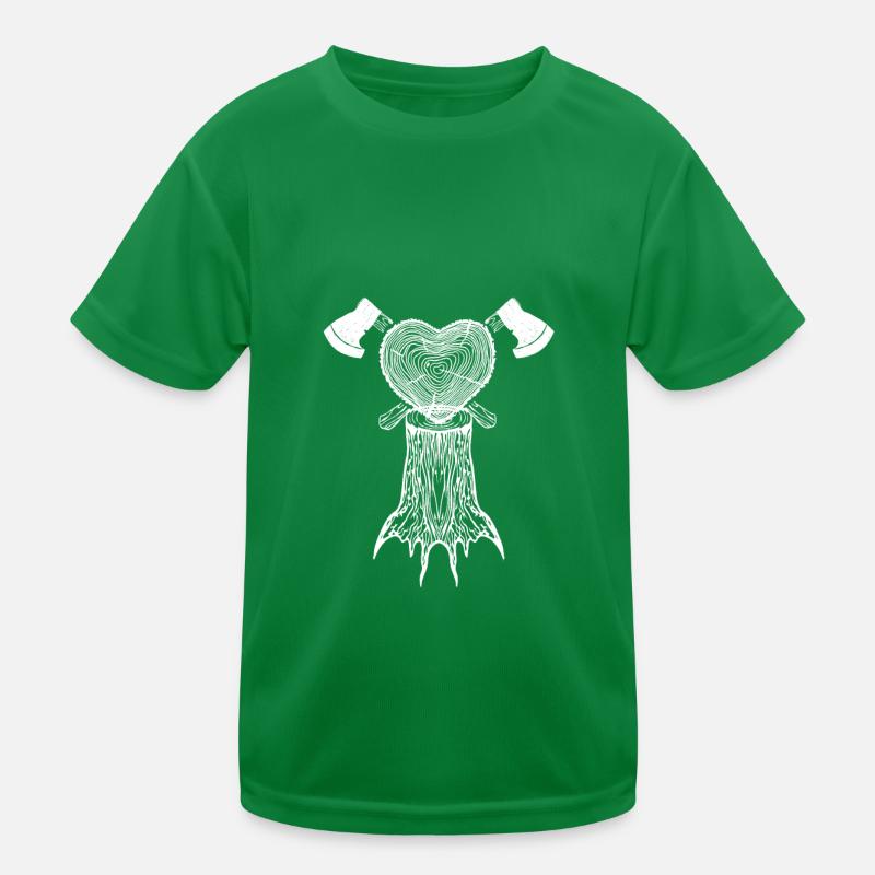 Tronçonneuse Axe Forester Bûcheron Scie Chaîne T-shirt sport Enfant