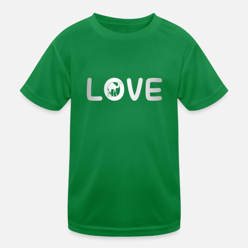 Dromedar Liebe Kinder Funktions-T-Shirt