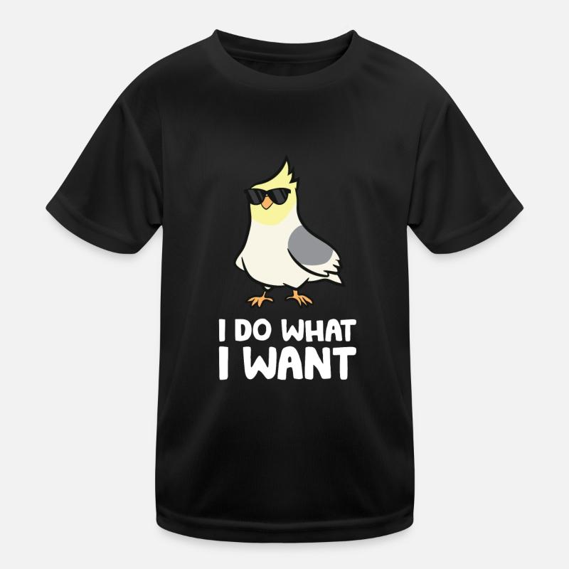 Cockatiel Parrot Bird Je fais ce que je fais T-shirt sport Enfant