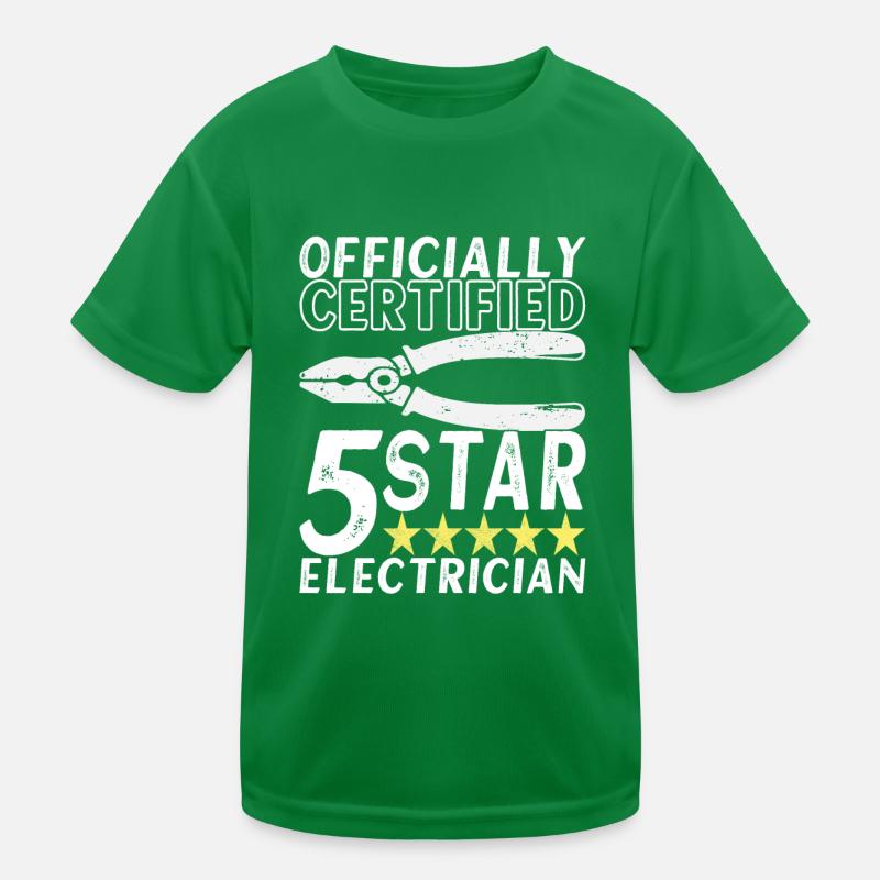 Electrician Electronics Technician Kids Functional T-Shirt