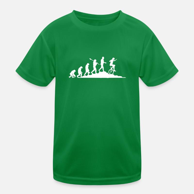 Einrad Evolution Kinder Funktions-T-Shirt