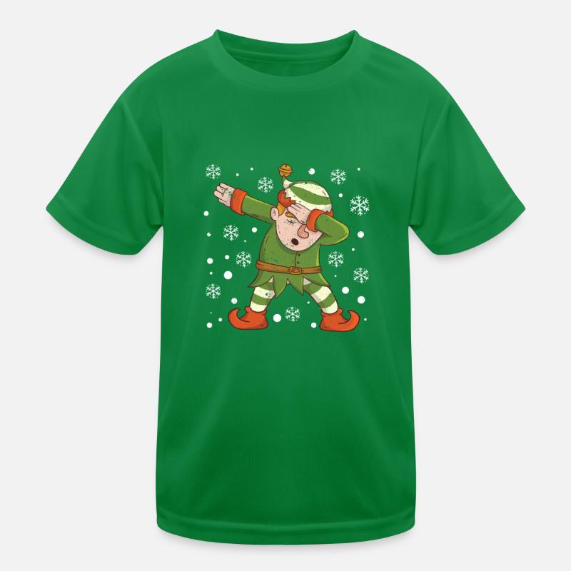 Weihnachten Dabbing Elf Squad Dab Dance Xmas Kinder Funktions-T-Shirt