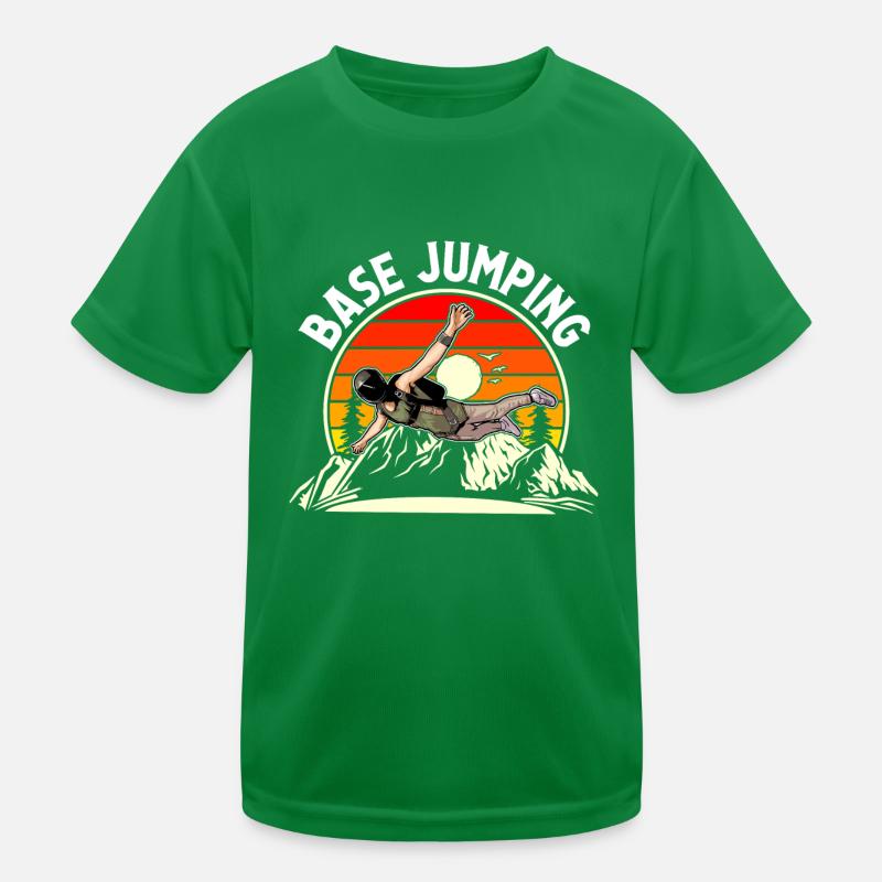 Base Jumping Kinder Funktions-T-Shirt