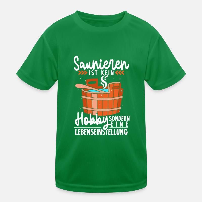 Sauna Kinder Funktions-T-Shirt