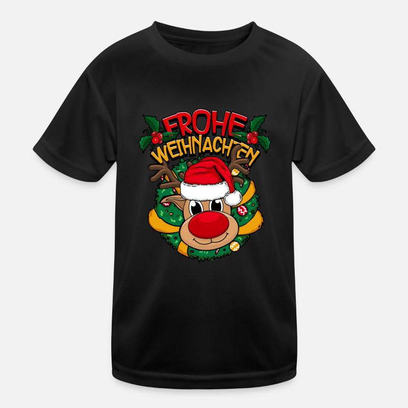 Frohe Weihnachten Kinder Funktions-T-Shirt