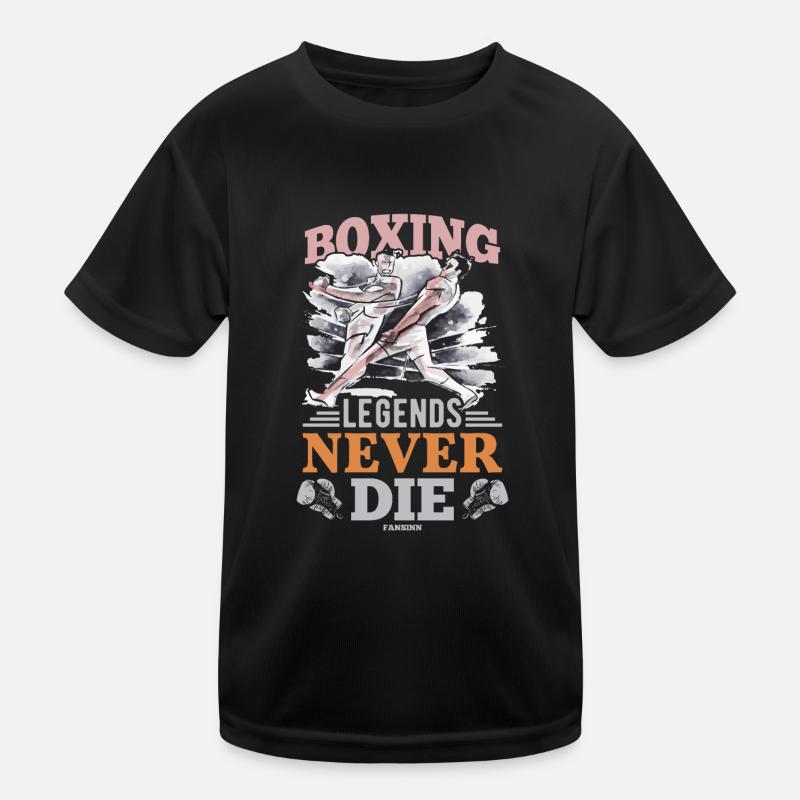 Les légendes de la boxe ne meurent jamais T-shirt sport Enfant
