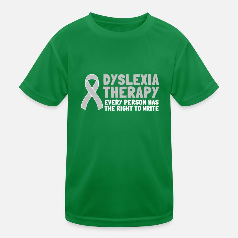 Dyslexic Reading Therapy Awareness Month, Dyslexia Kids Functional T-Shirt