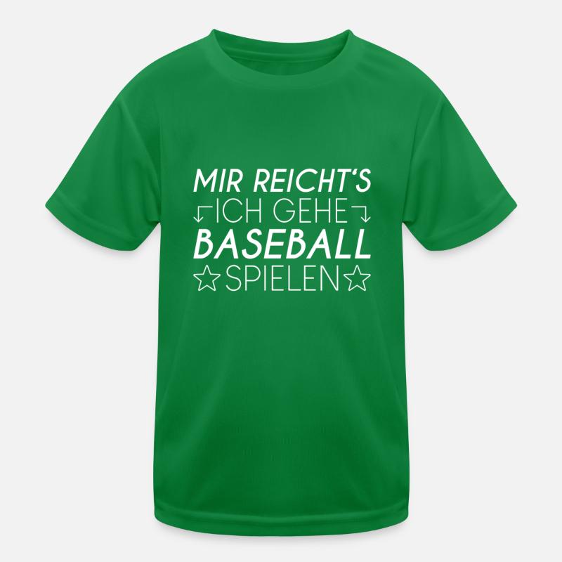 Baseball Spruch Kinder Funktions-T-Shirt