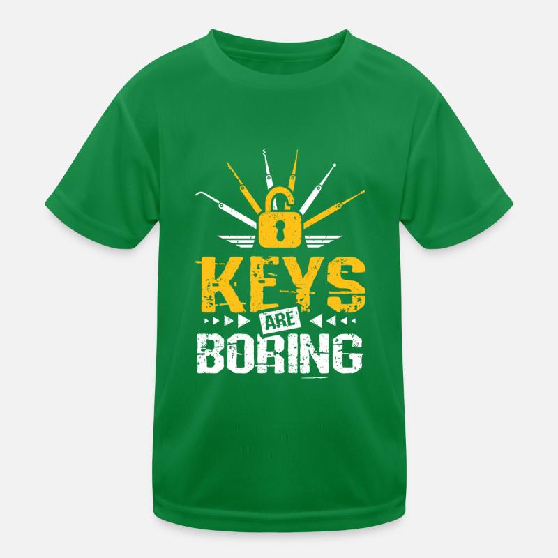 Keys are boring locksmith Kids Functional T-Shirt