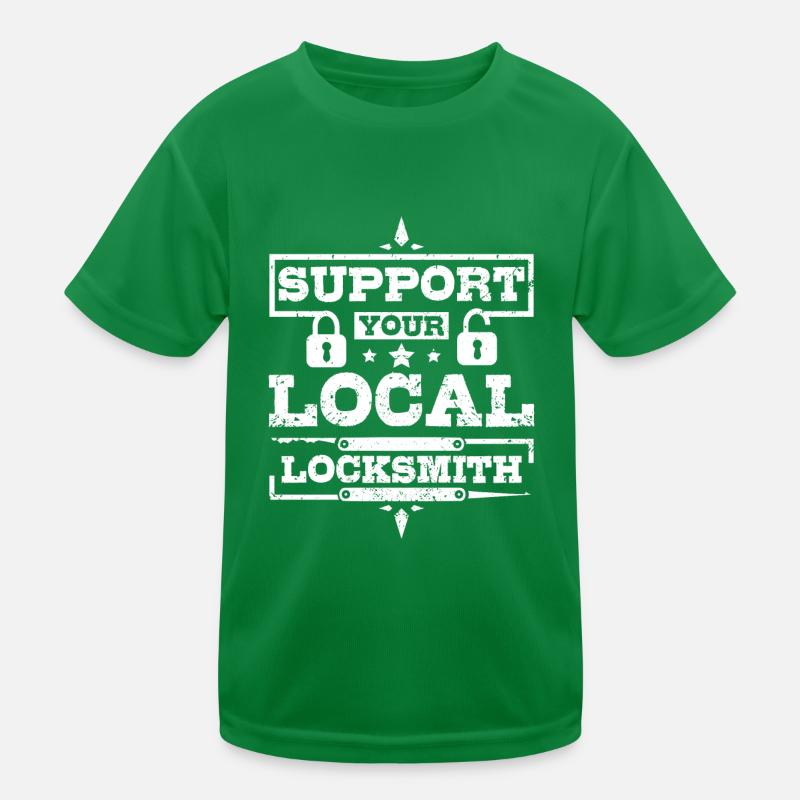 Support your local locksmith Kids Functional T-Shirt