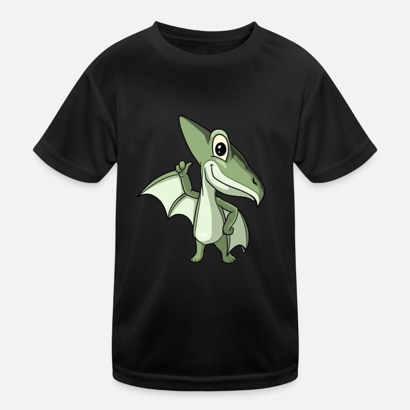 Cute Pterodactylus Pterosaur Dinosaur Dinosaur Kids Functional T-Shirt