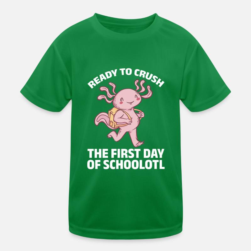 Axolotl prêt à écraser le premier jour d’écoleotl T-shirt sport Enfant