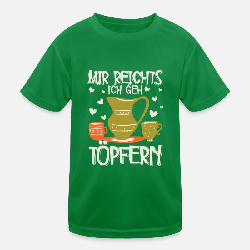 Töpfern Kinder Funktions-T-Shirt