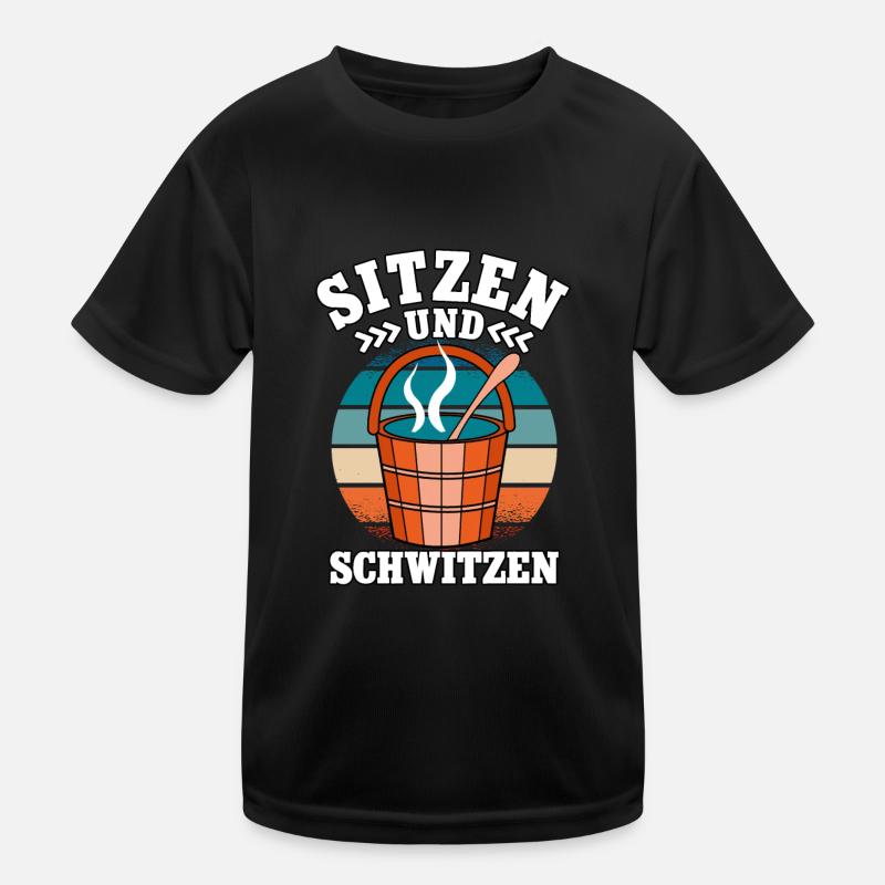 Sauna Kinder Funktions-T-Shirt