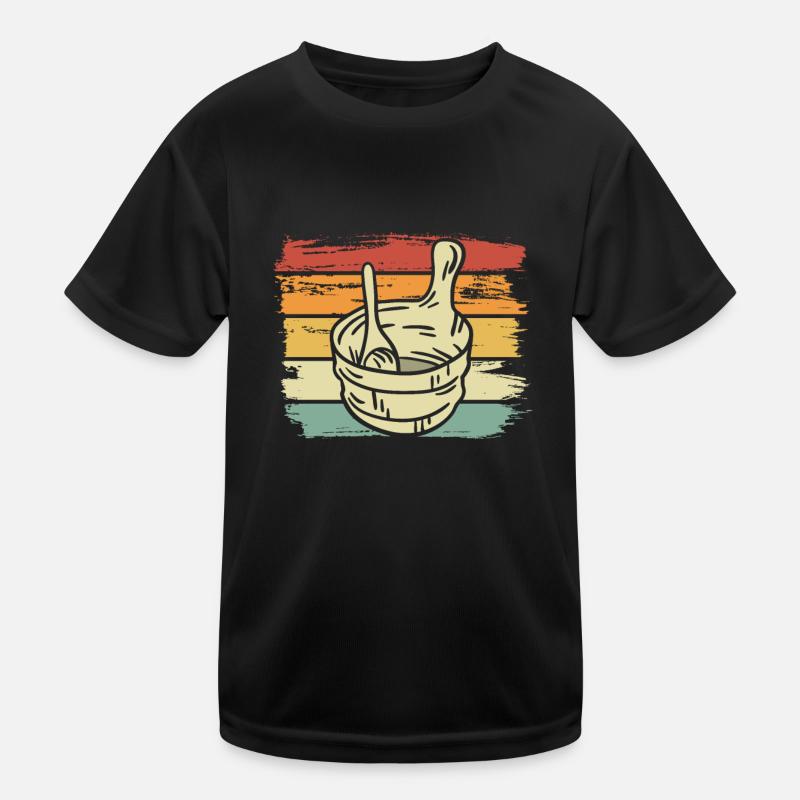 Saunakübel Retro Kinder Funktions-T-Shirt