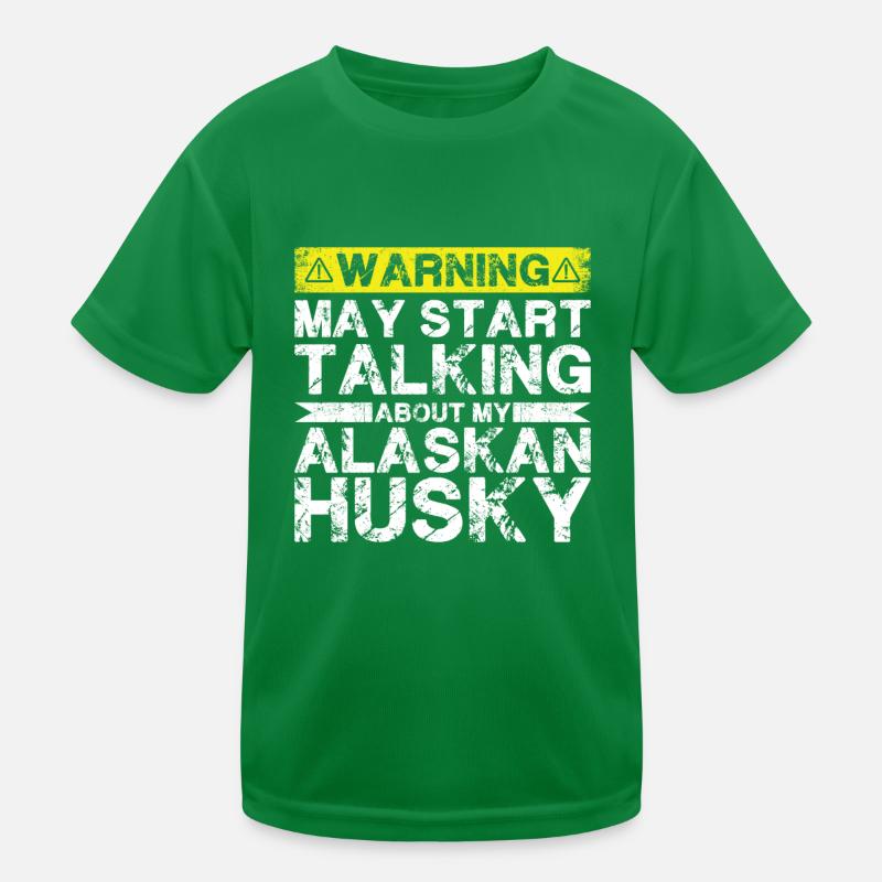 Parlez de Alaskan Husky T-shirt sport Enfant