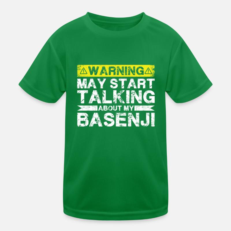 Apropos Basenji Kinder Funktions-T-Shirt