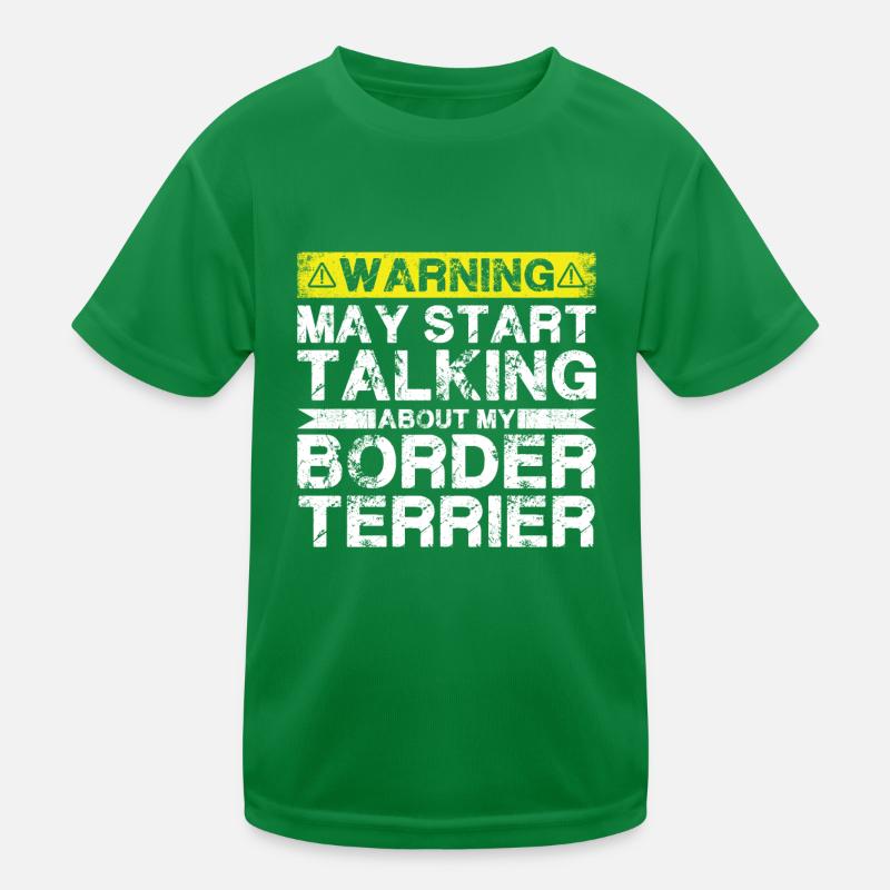 Apropos Border Terrier Kinder Funktions-T-Shirt