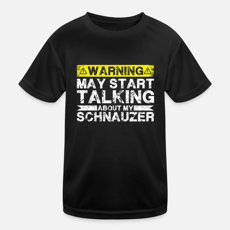 Apropos Schnauzer Kinder Funktions-T-Shirt