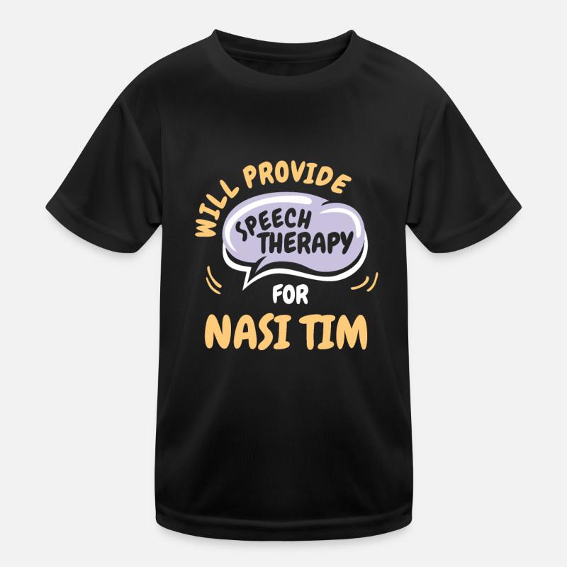 Fournir une orthophonie pour Nasi Tim Funny Speech T-shirt sport Enfant