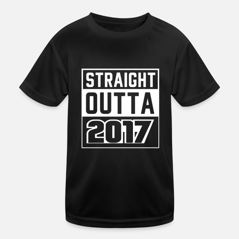Straight Outta 2017 Anniversaire 2017 Né 2017 T-shirt sport Enfant