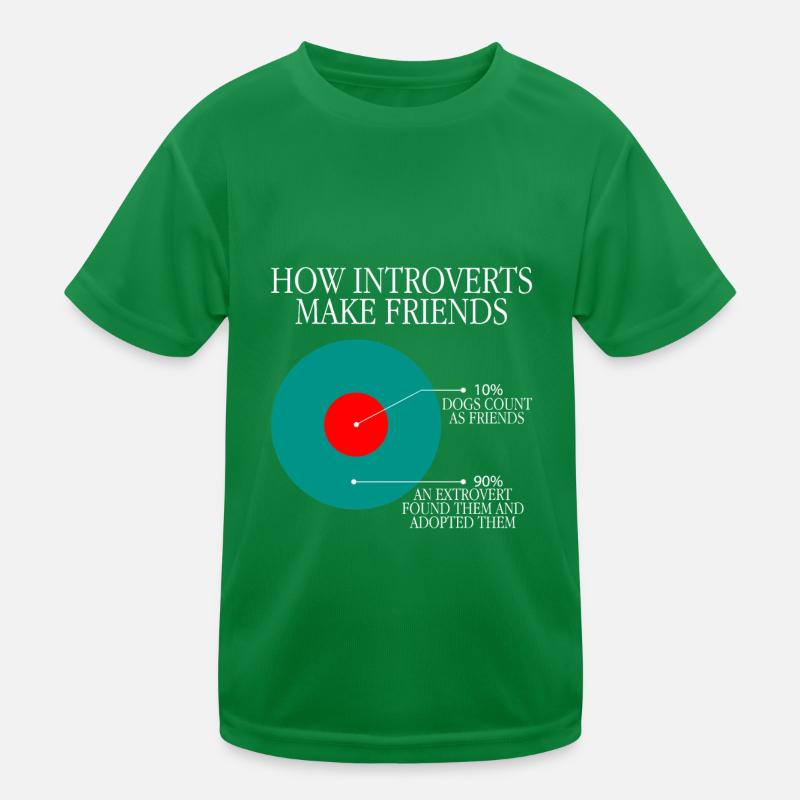 How Introverts Make Friends 3 Kinder Funktions-T-Shirt