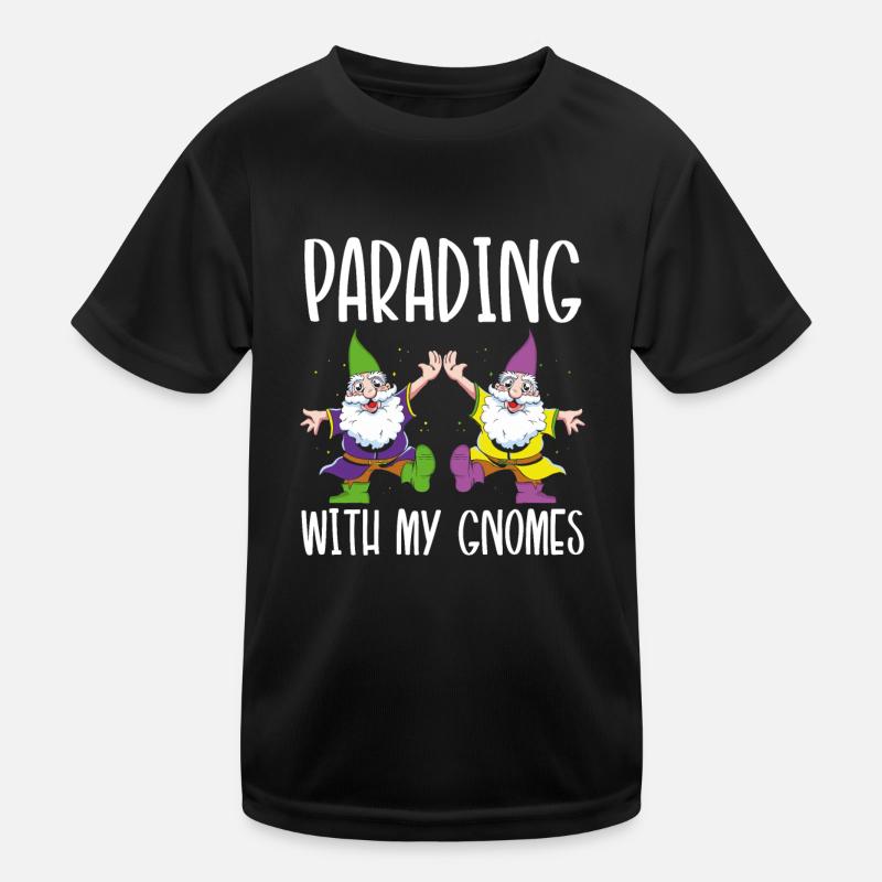 Parade With My Gnomes Kids Functional T-Shirt