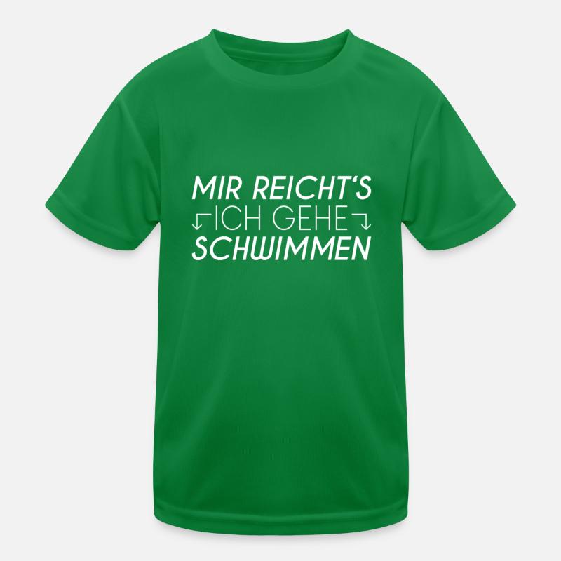 Schwimmen Spruch Kinder Funktions-T-Shirt