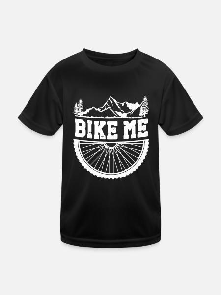 Enduro VTT VTT Équitation - T-shirt sport Enfant - noir - Devant