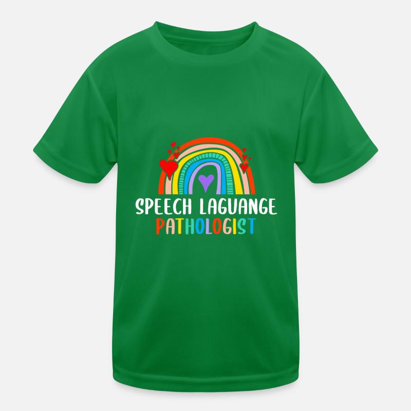 Rainbow Speech Language Pathologist Kinder Funktions-T-Shirt