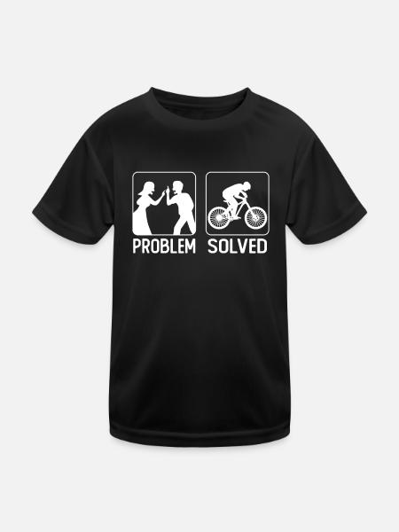 Enduro VTT VTT Équitation - T-shirt sport Enfant - noir - Devant