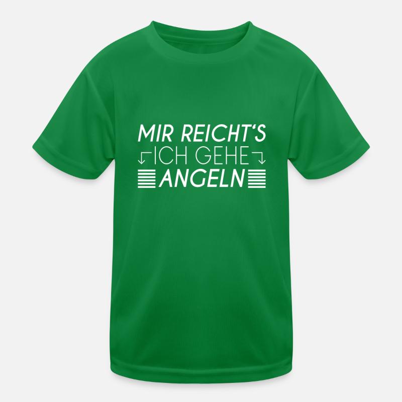 Angeln Spruch Kinder Funktions-T-Shirt