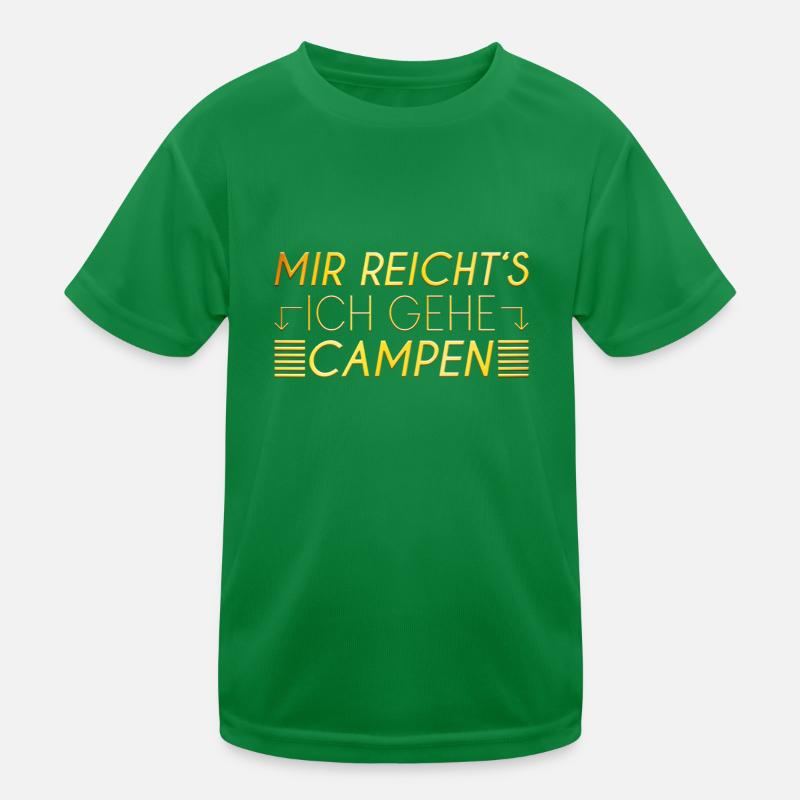 Camping Spruch Kinder Funktions-T-Shirt