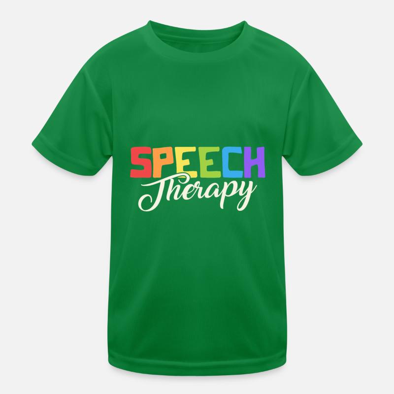 Speech Therapy Rainbow Kinder Funktions-T-Shirt