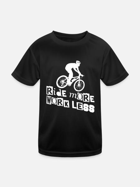 Enduro VTT VTT Équitation - T-shirt sport Enfant - noir - Devant