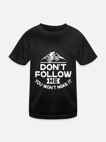 Enduro VTT VTT Équitation - T-shirt sport Enfant - noir - Devant
