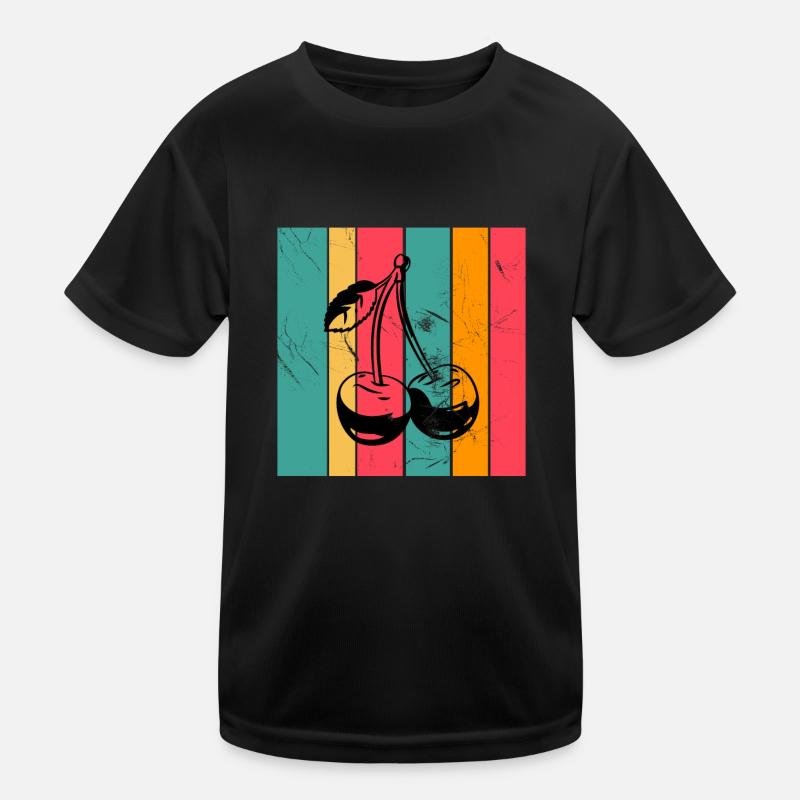 Cherry Fruit Lover Retro Healthy Gift idea Kinder Funktions-T-Shirt