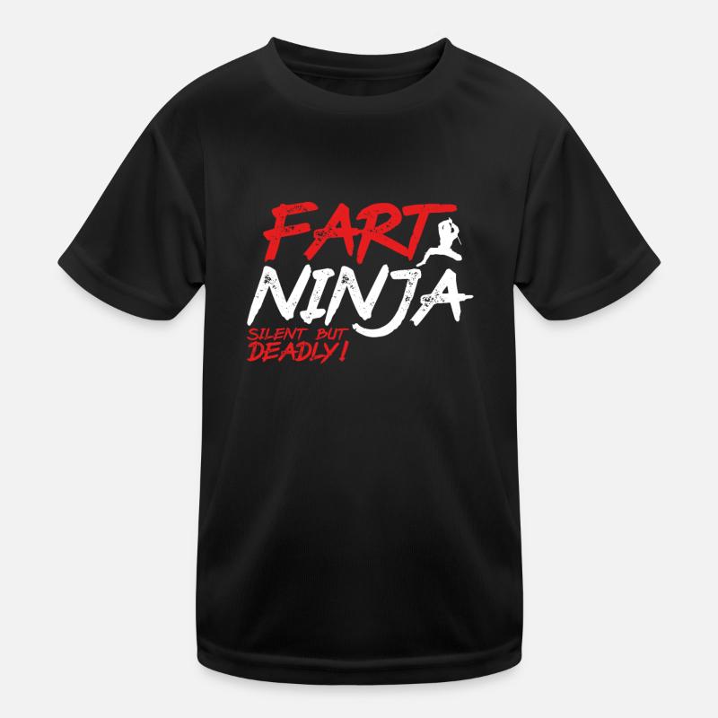 Fart Ninja Japan Kids Functional T-Shirt