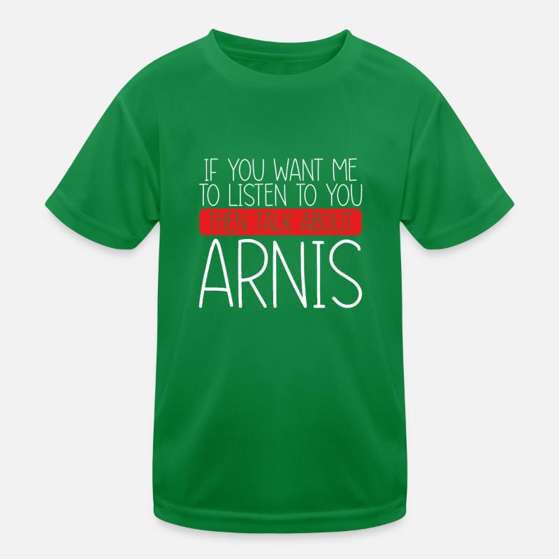 Dann Sprechen Sie Über Arnis Kampfkunst Kinder Funktions-T-Shirt