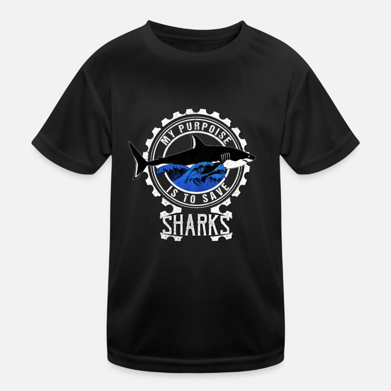 Requin Requin Plongeur Requin T-shirt sport Enfant