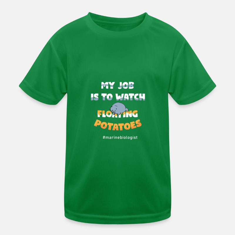 Seekuh Manatee Manti floaty potatoes Kinder Funktions-T-Shirt