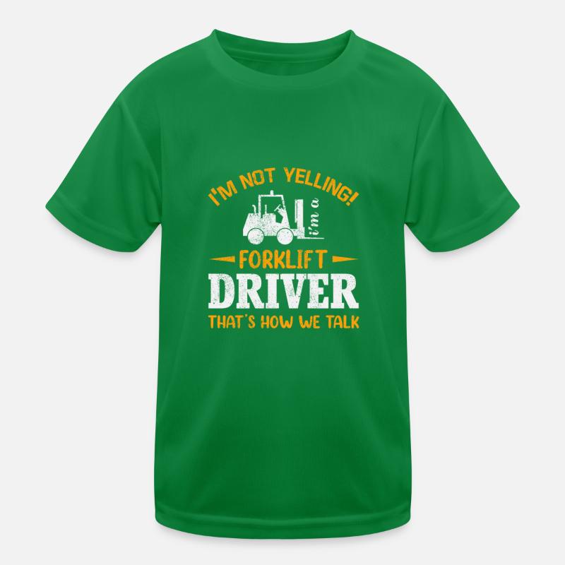 Conducteur de chariot élévateur Chariot élévateur Cadeau de chariot élévateur T-shirt sport Enfant