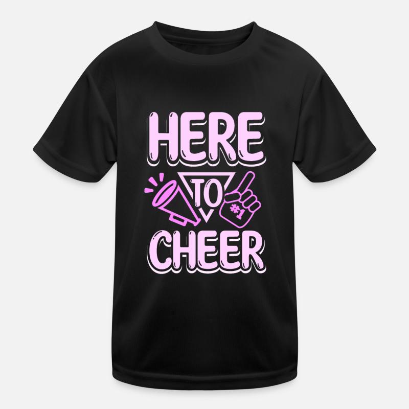Here to cheer Kinder Funktions-T-Shirt