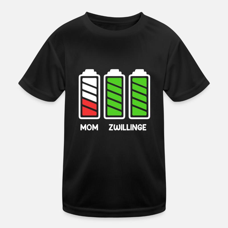 Zwillingsmama Mutter von 2 Schwanger mit Zwillinge Kinder Funktions-T-Shirt