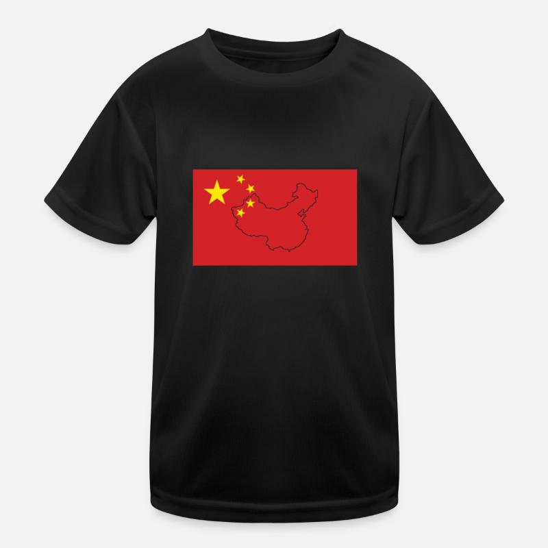 Drapeau de la Chine T-shirt sport Enfant
