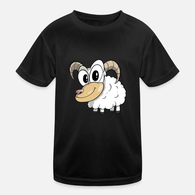 Jakobschaf Schaf Bergschaf Kinder Funktions-T-Shirt